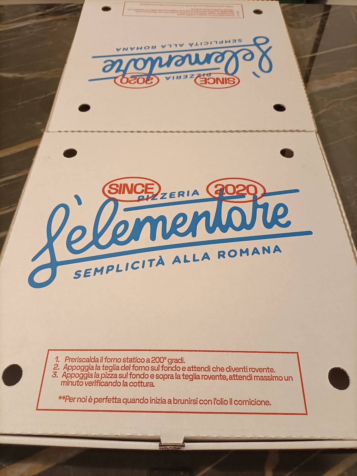 Menu di L'Elementare - Ponte Testaccio 