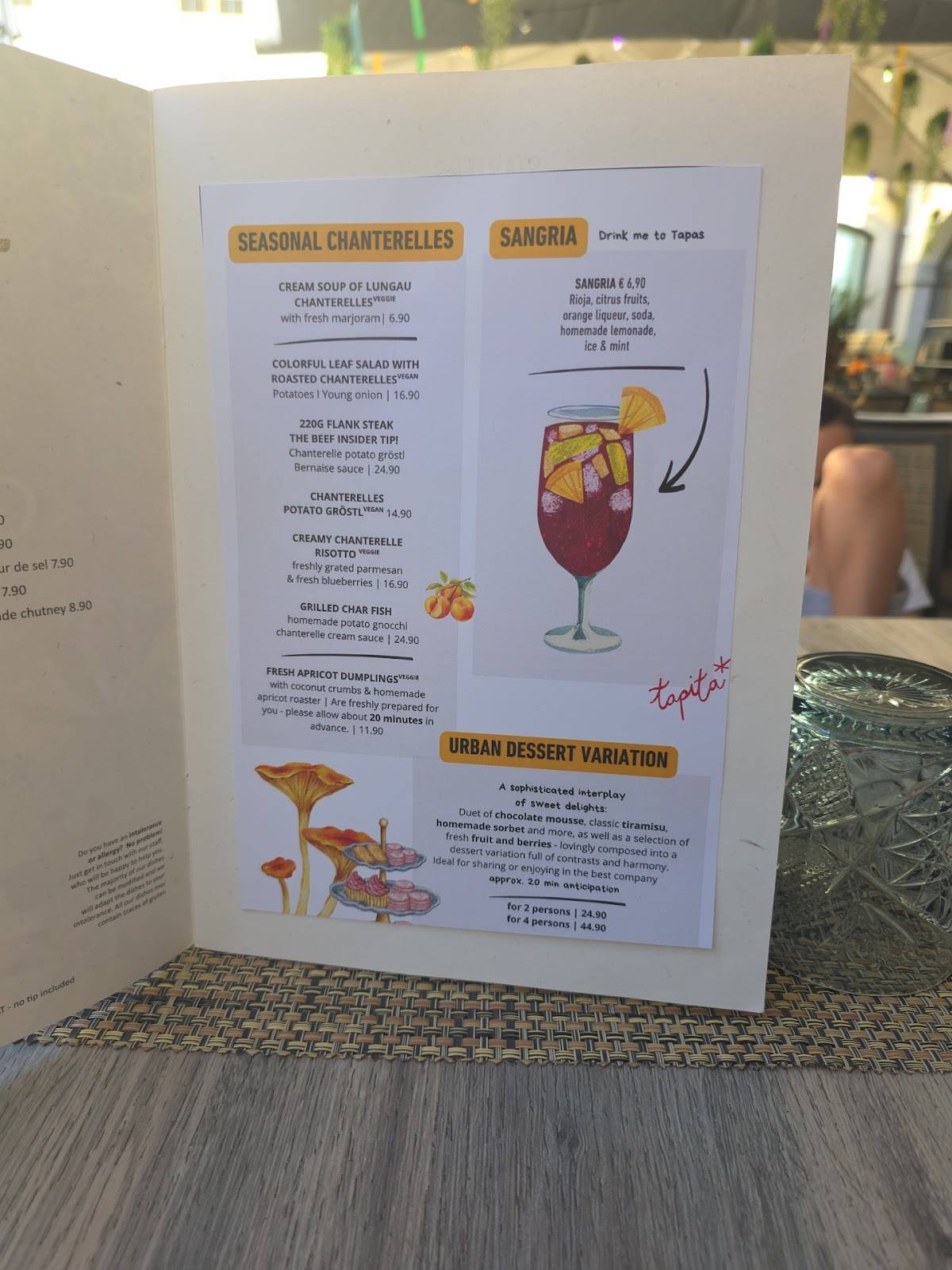 Menu de stadtliebe
