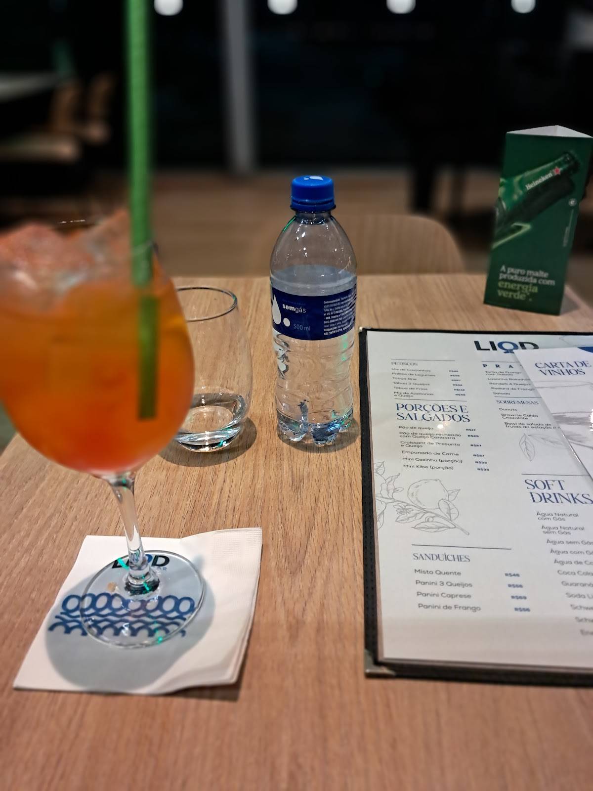 Liqd Bar cardápio