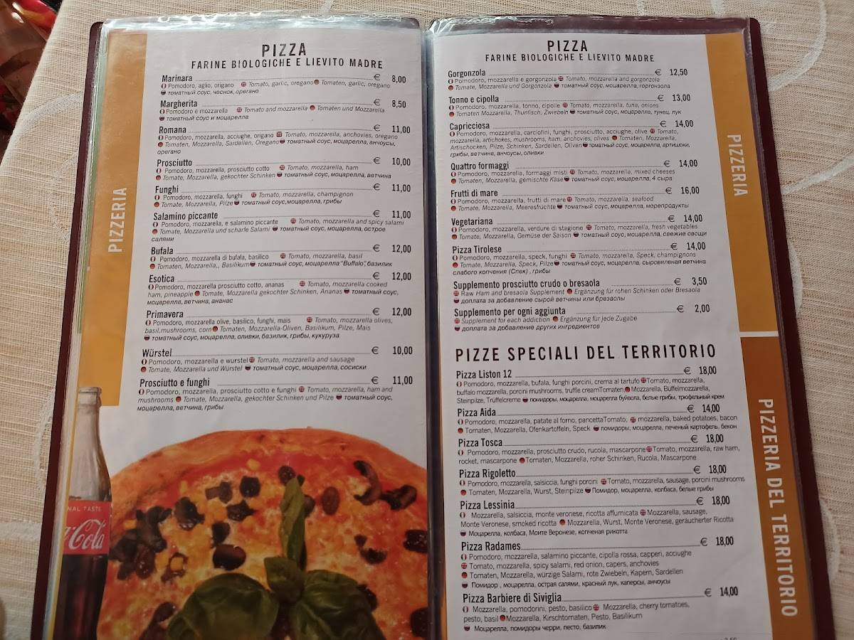 Menu di Liston 12 