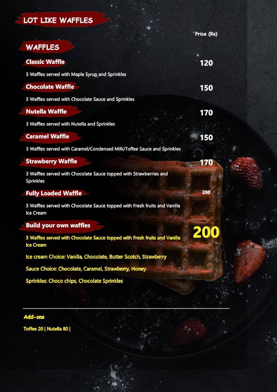 Lot Like Crêpes menu