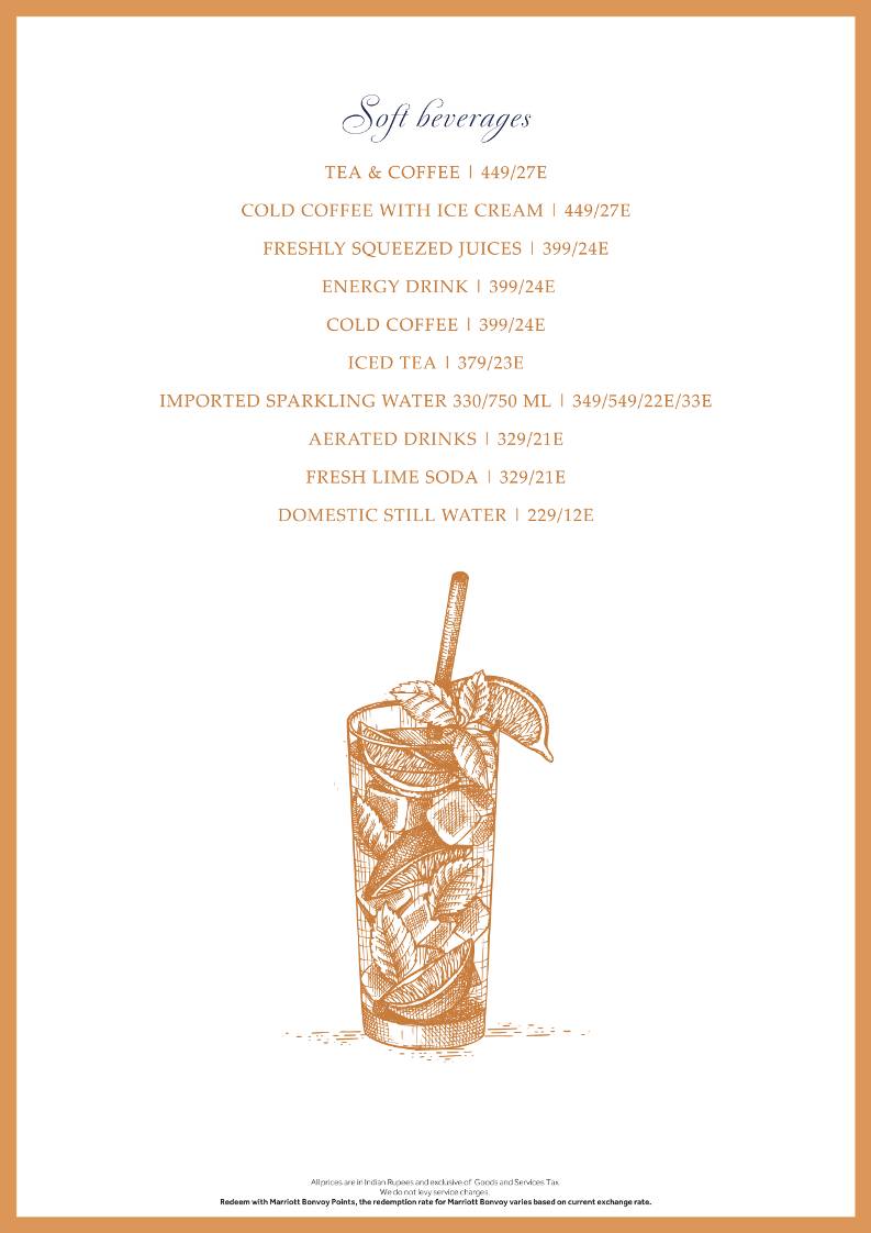 Lounge 18 menu