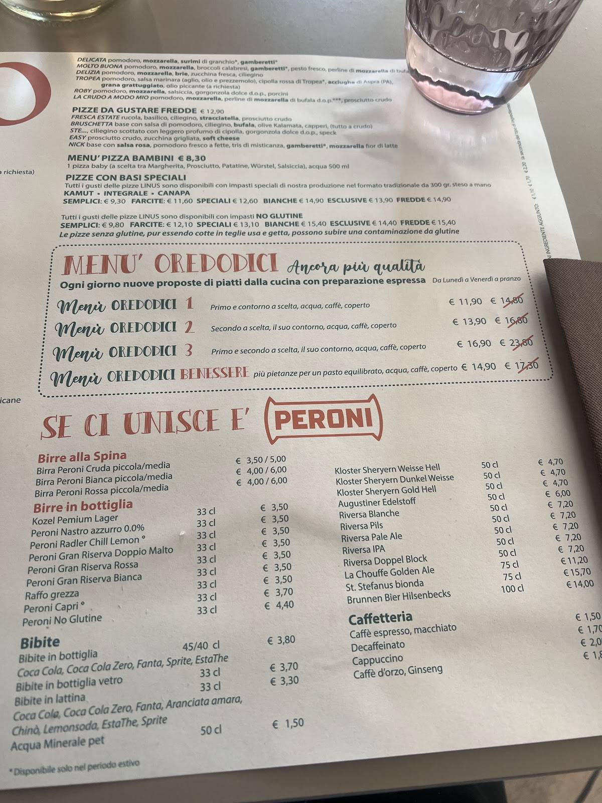Menu di Lovale Pizzeria, Ristorante 