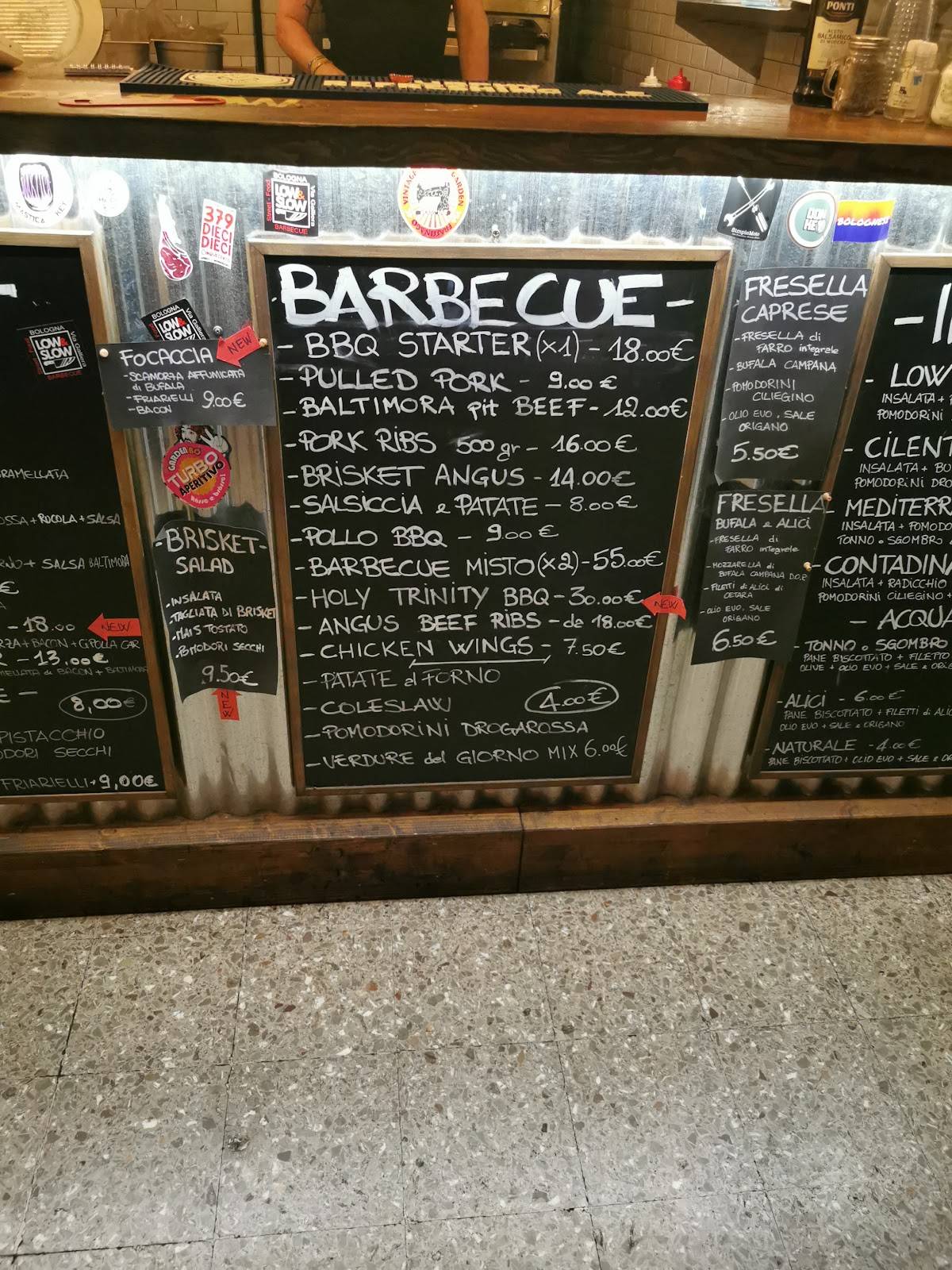 Menu di Low & slow Bologna 
