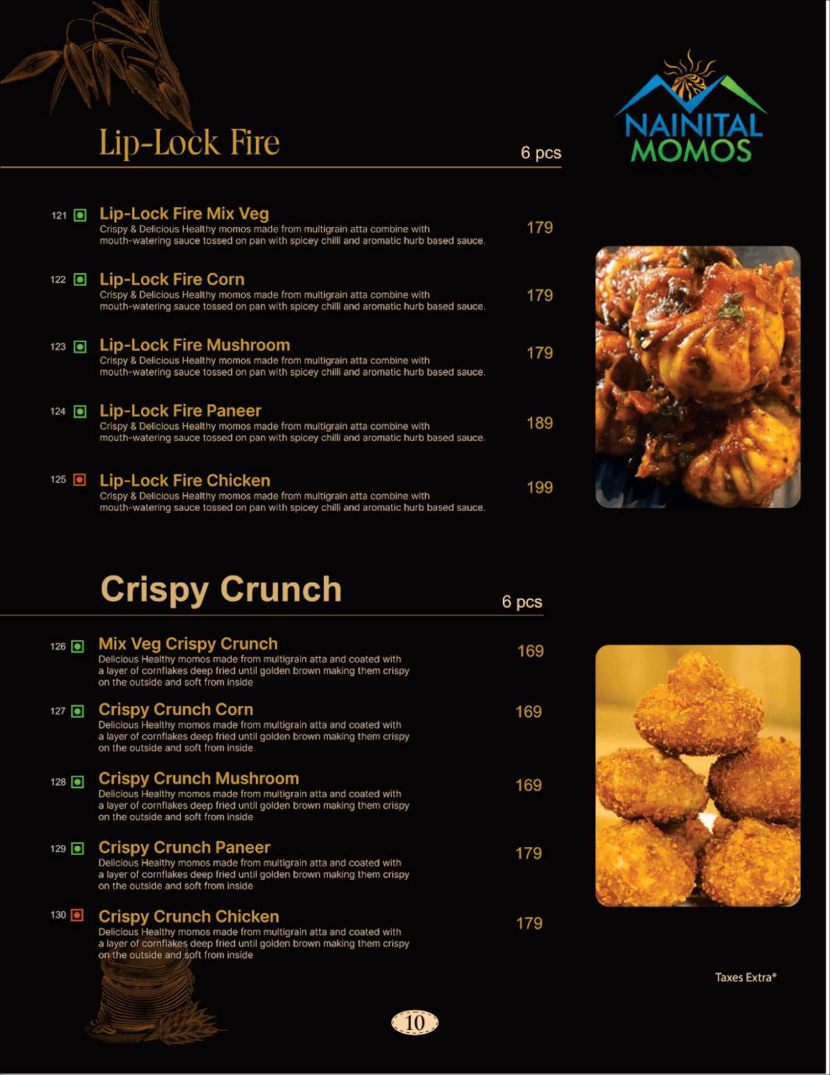 Nainital Momos - Multigrain momos menu
