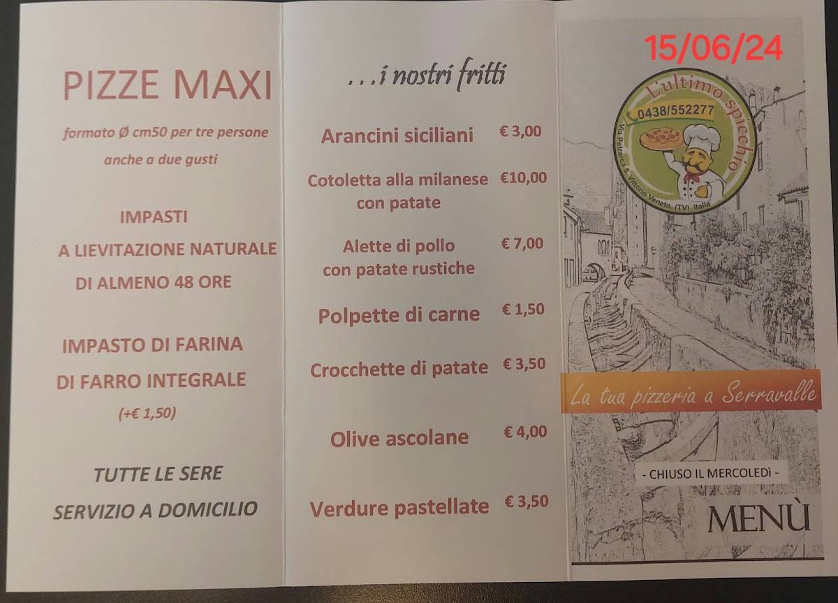 Menu di L'ultimo spicchio 