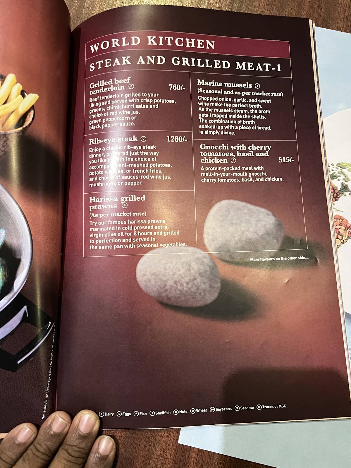 M Grill - Paragon Group menu