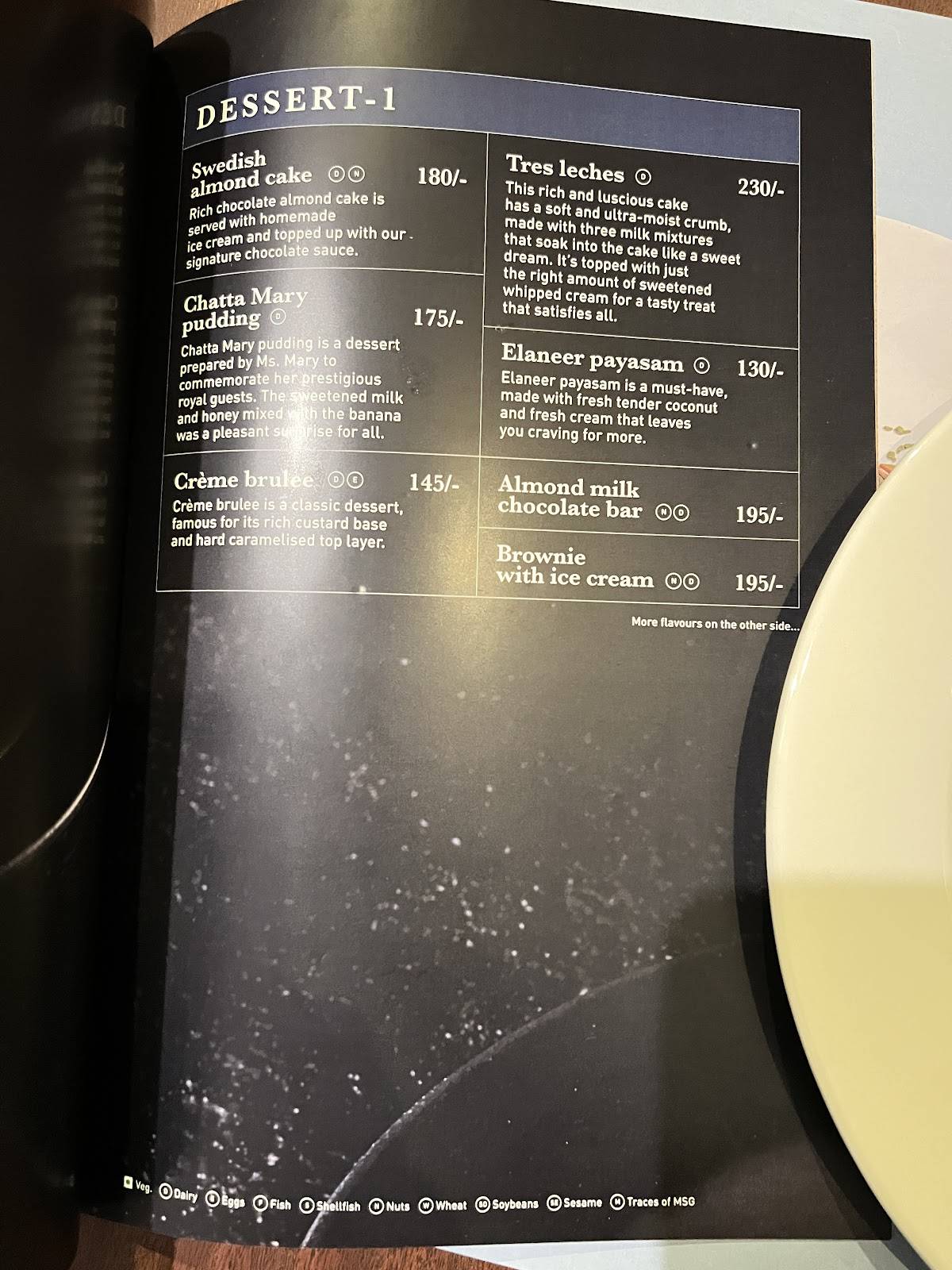 M Grill - Paragon Group menu