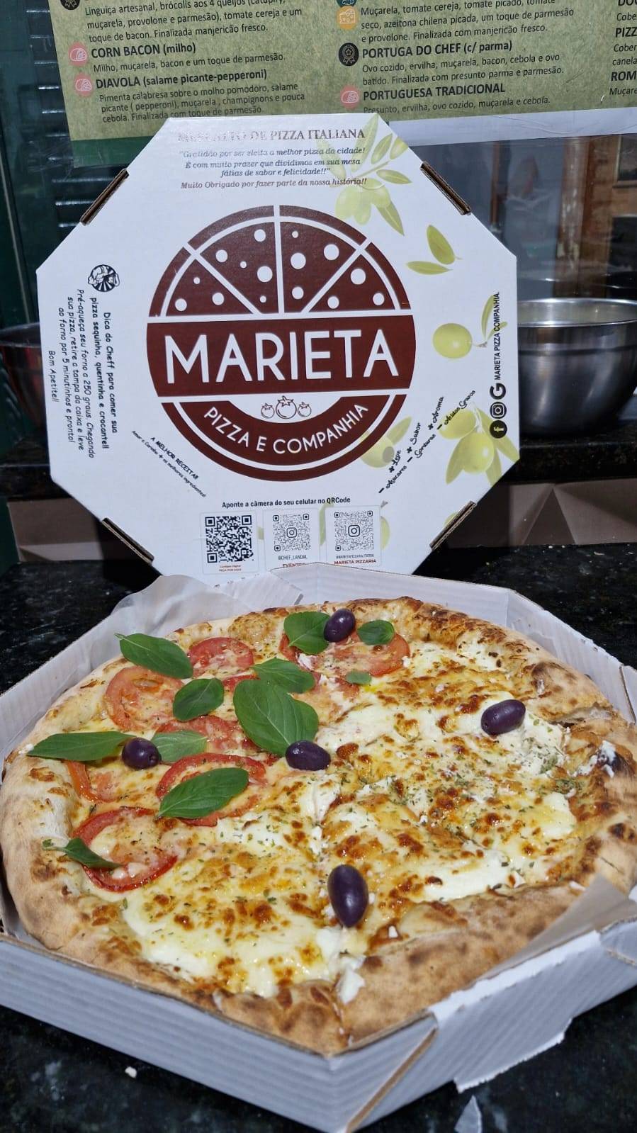 MARIETA Pizza e Cia (ITATIBA-SP) cardápio
