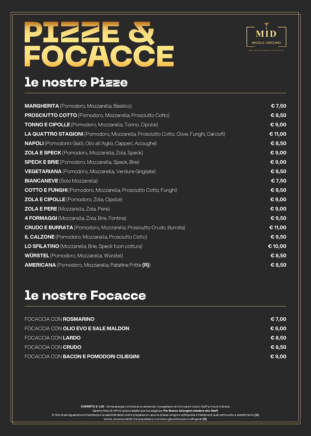 Menu di MID - MIDDLE GROUND 