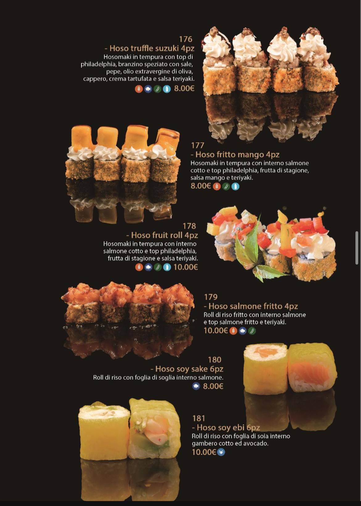 Menu di MITO SUSHI RESTAURANT 