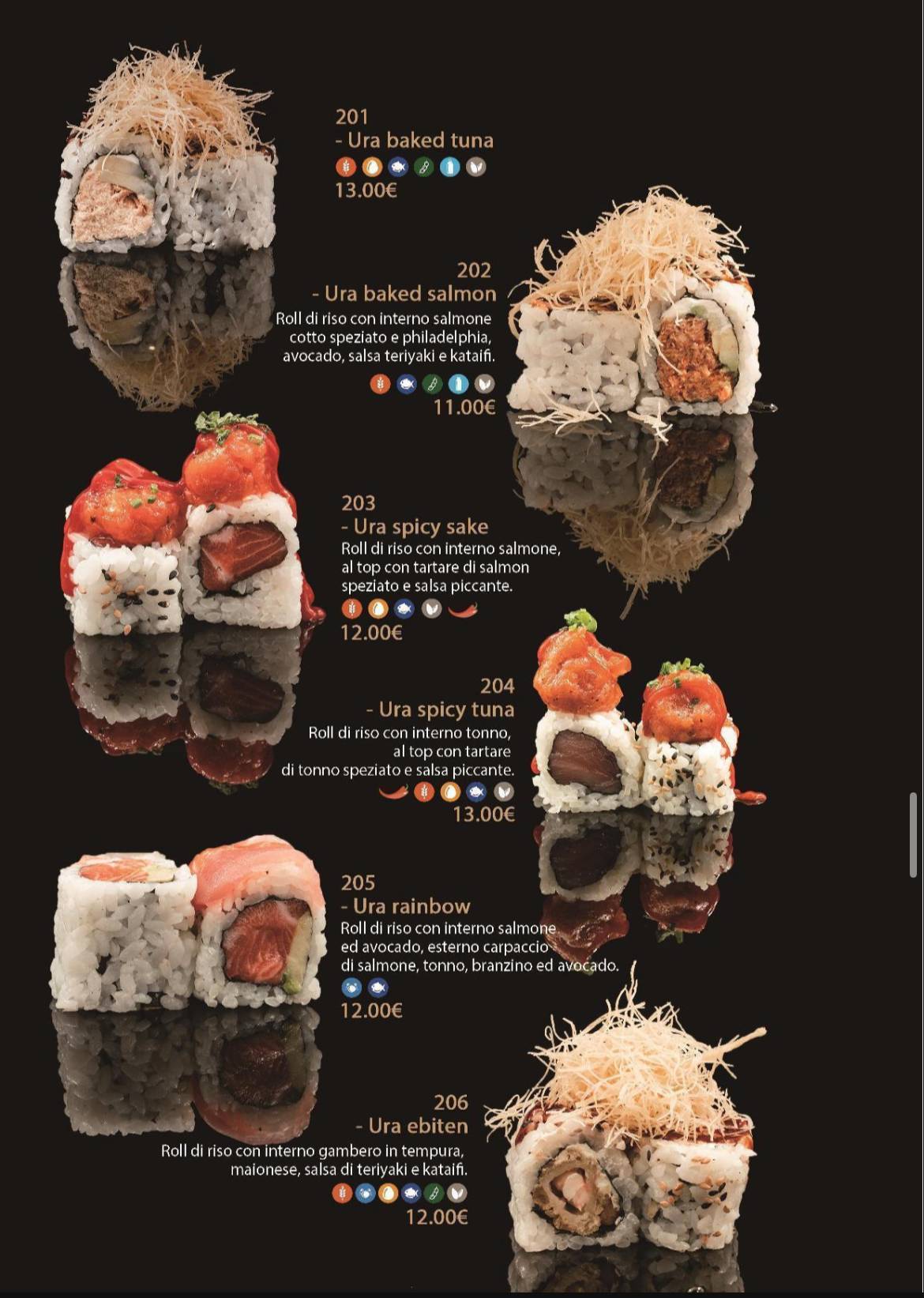 Menu di MITO SUSHI RESTAURANT 