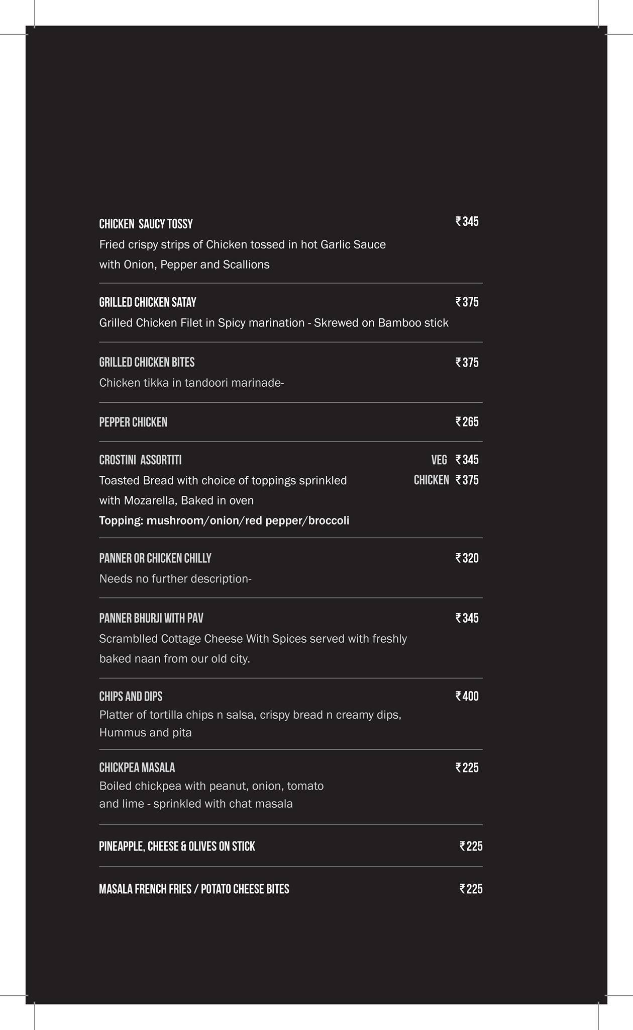 MOB menu