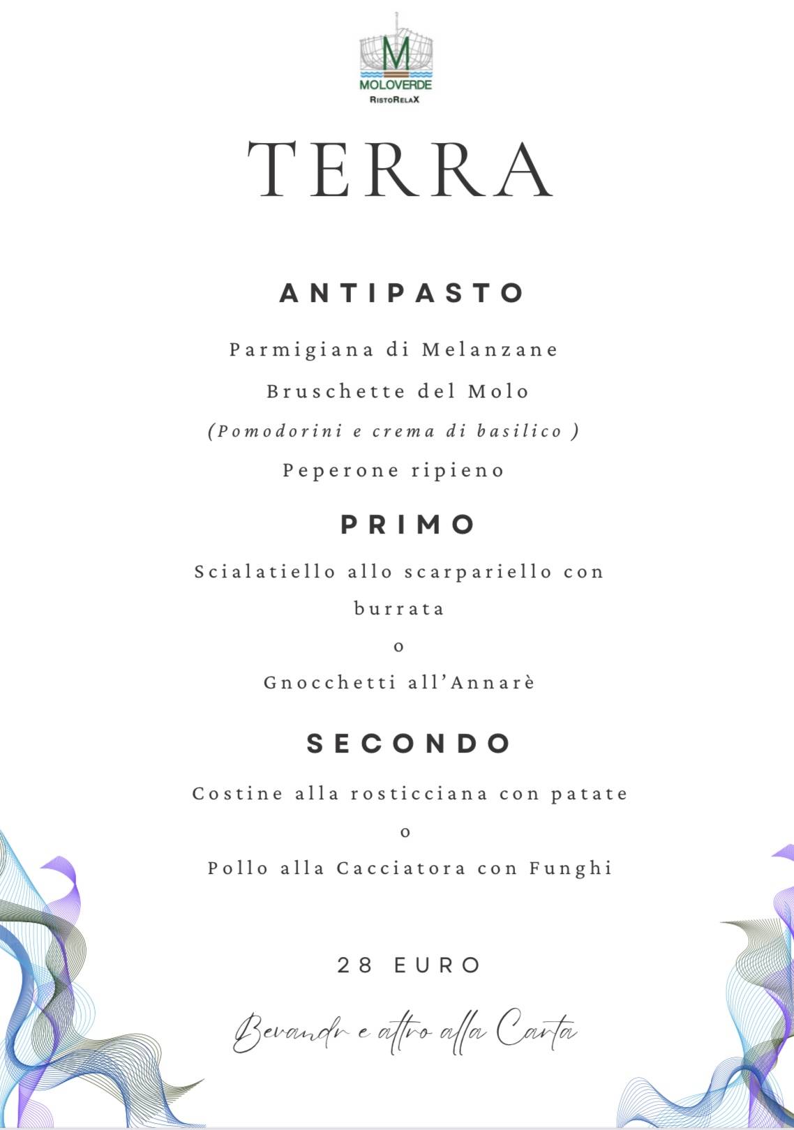 Menu di Moloverde RistoRelax 