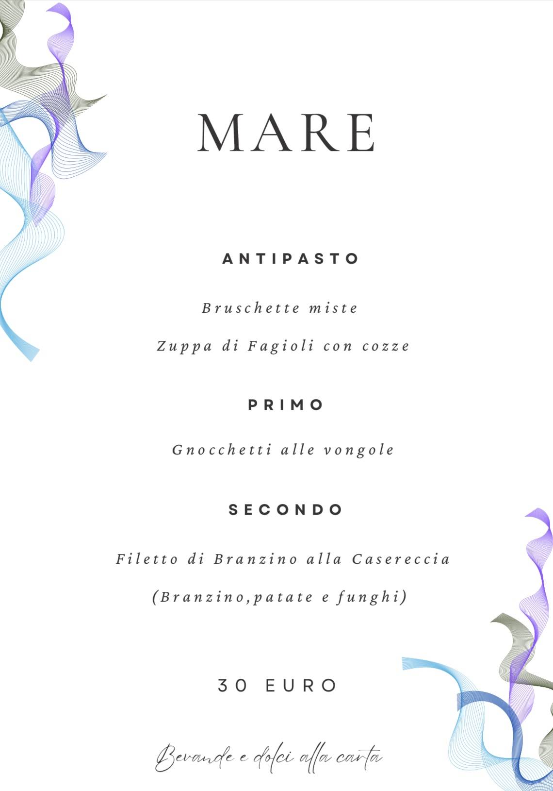 Menu di Moloverde RistoRelax 
