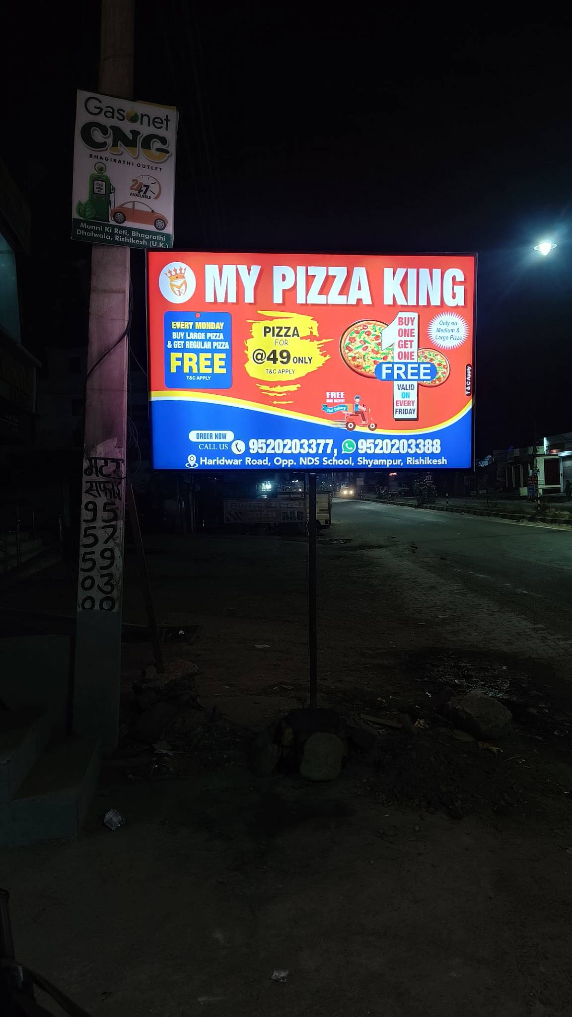 MY PIZZA KING menu