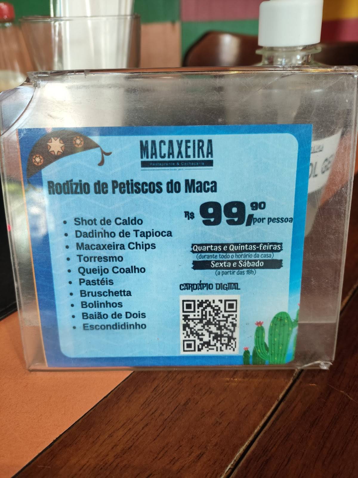 Boteco Macaxeira cardápio