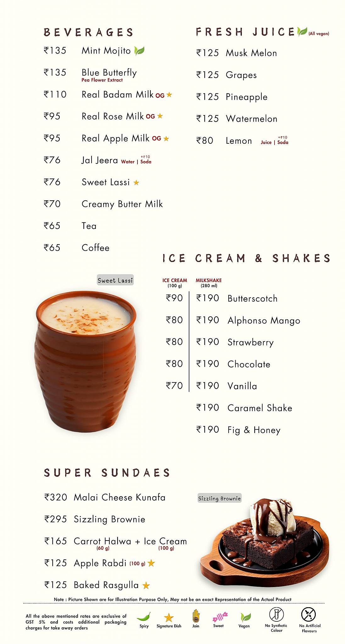 Annapoorna Mithai menu