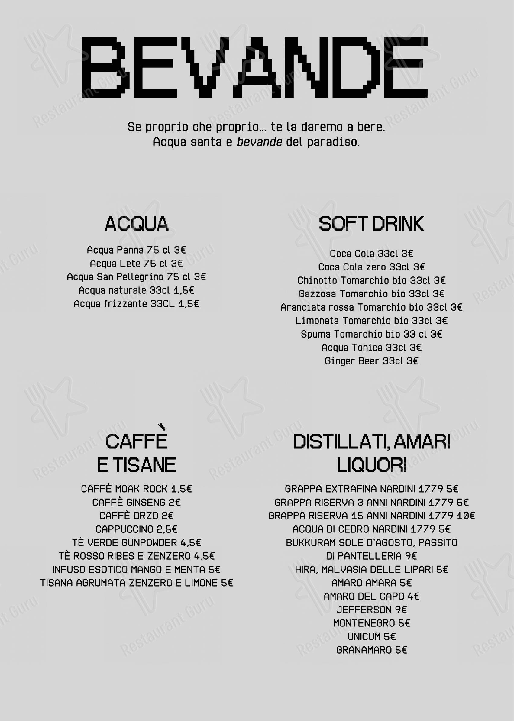 Magatama in Acireale - Menu bar