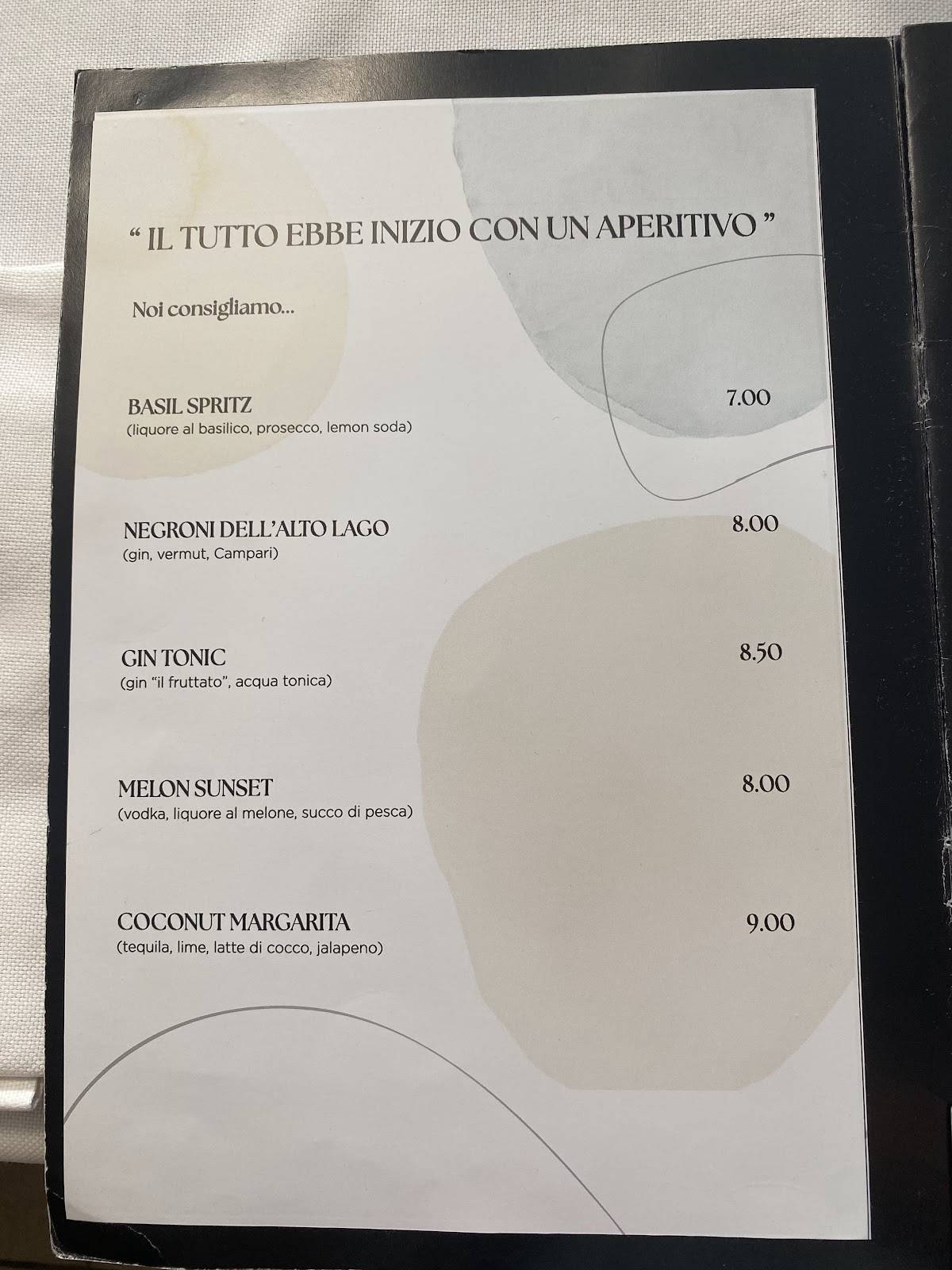 Menu di Ristorante Magrej 