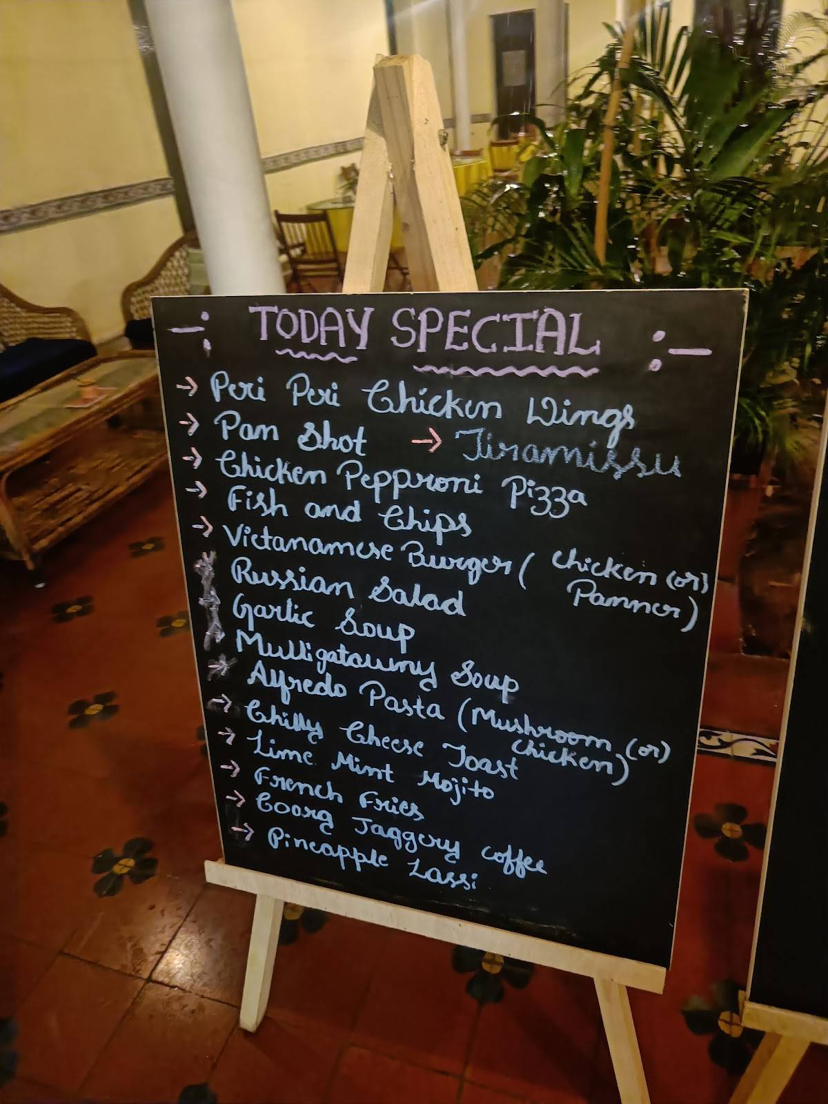 Malgudi Coffee Shop & Bakery menu