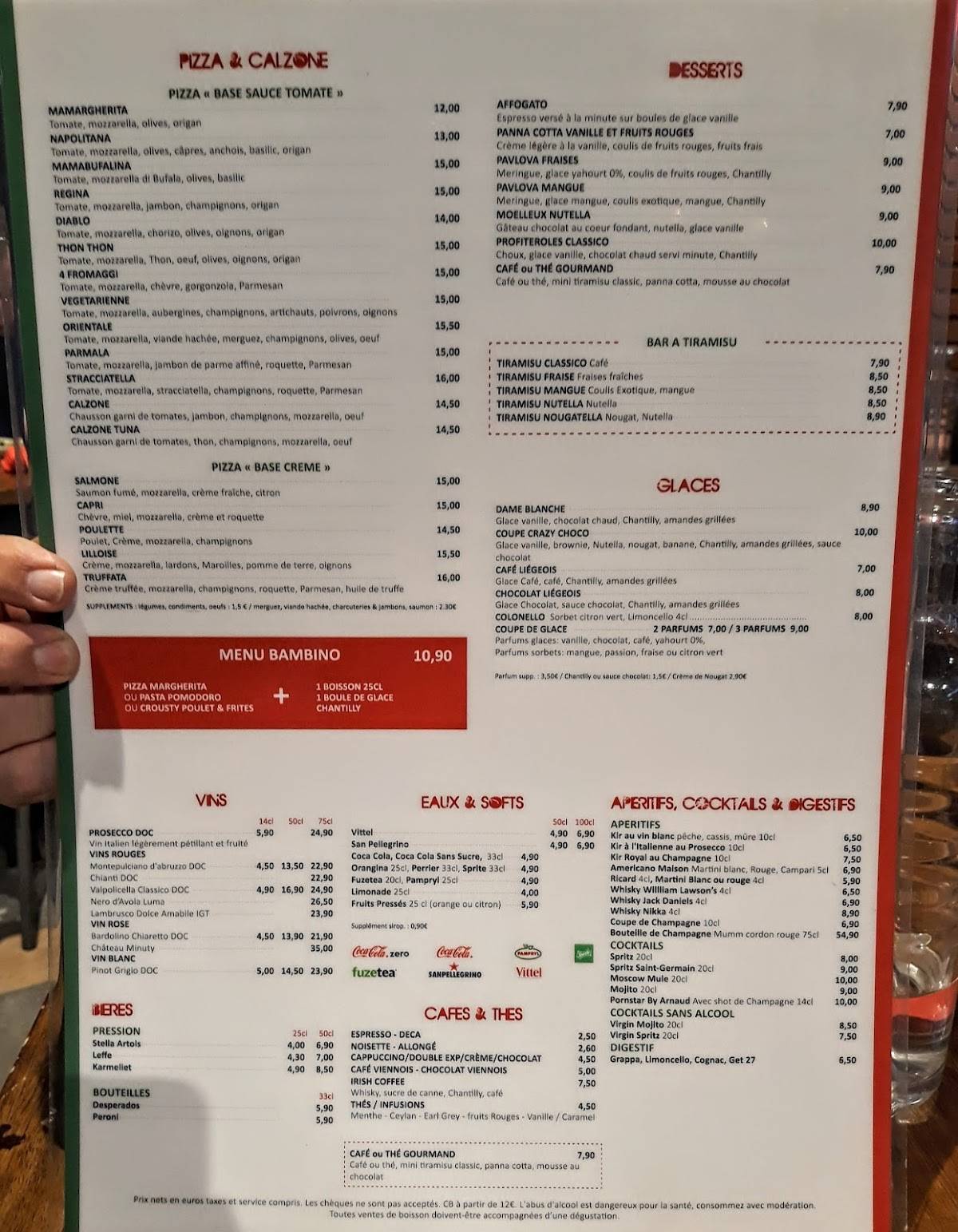 Menu de Mama Kitchen Caffè