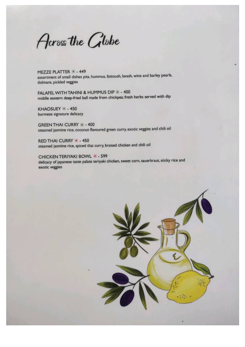 Mambo’s Bistro menu