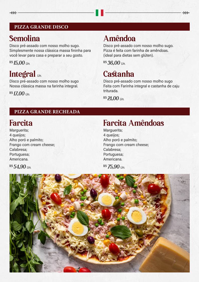 Mand'oro Massas - Cucina Artigianale Italiana em Americana cardápio