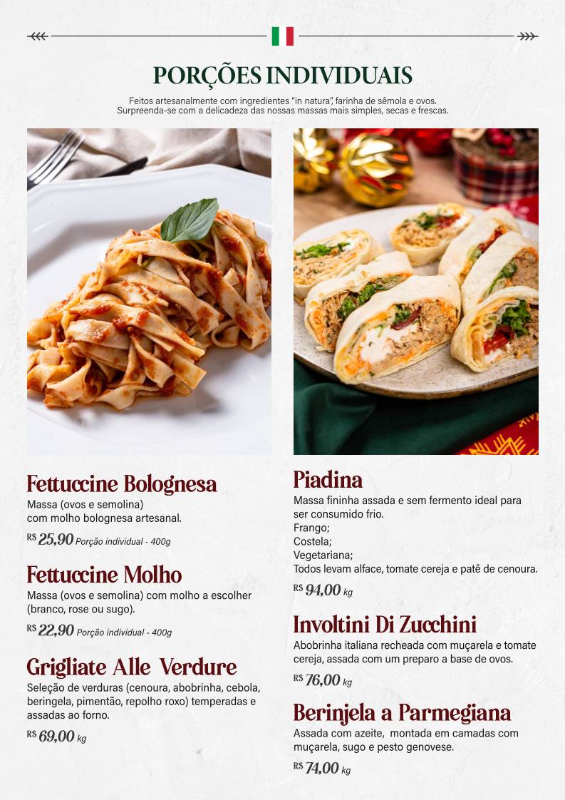 Mand'oro Massas - Cucina Artigianale Italiana em Americana cardápio