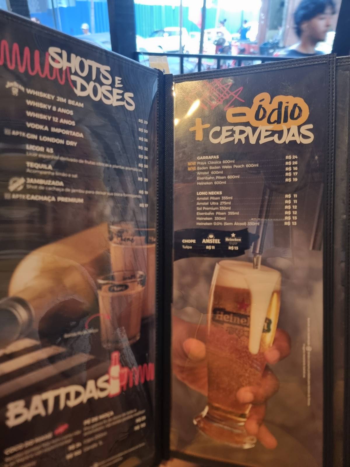 Mané Copacabana cardápio