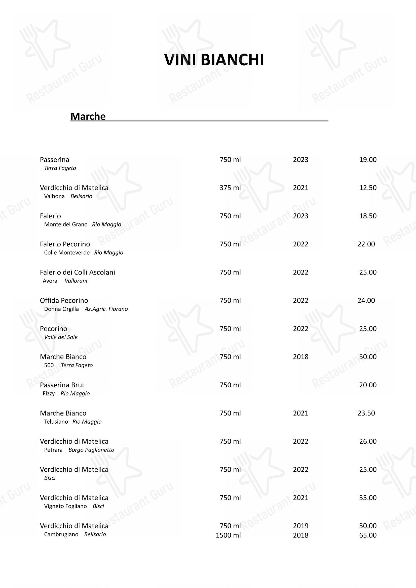 Menu per Ristorante Manhattan in Porto Sant'Elpidio