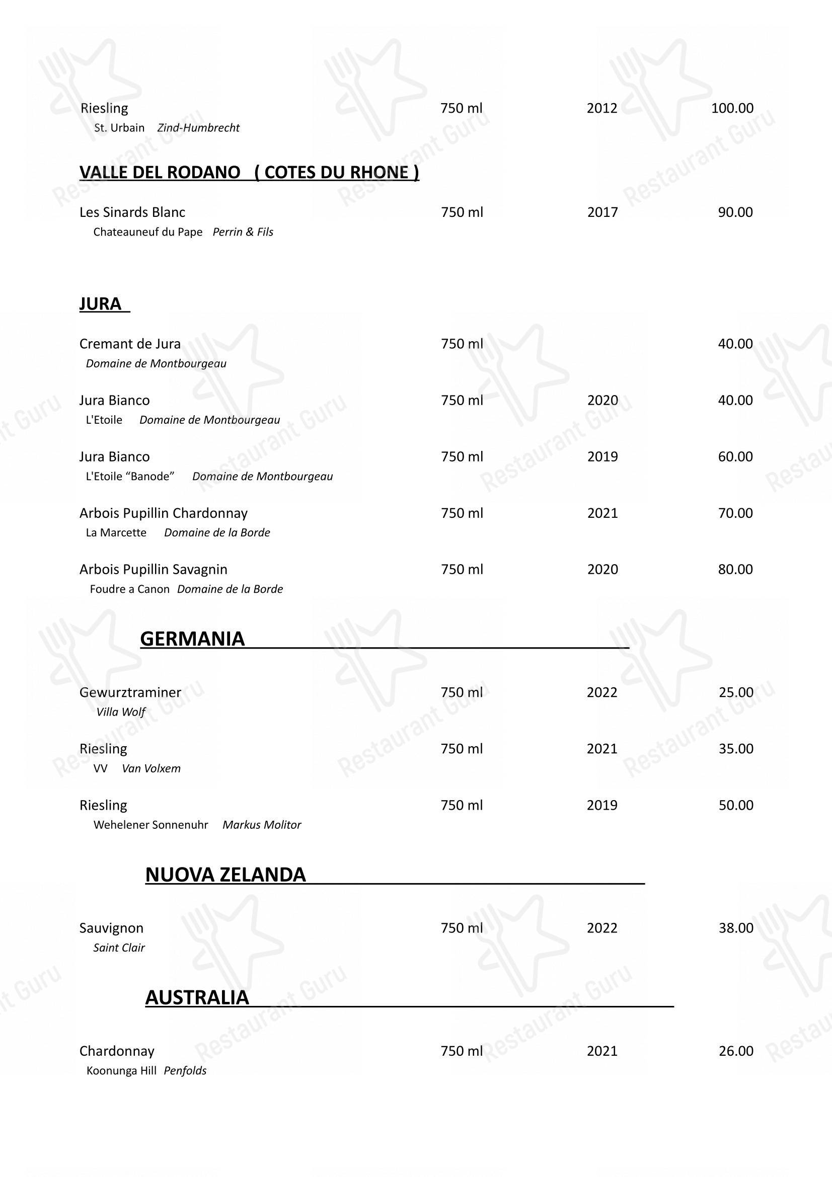 Menu per Ristorante Manhattan pizzeria