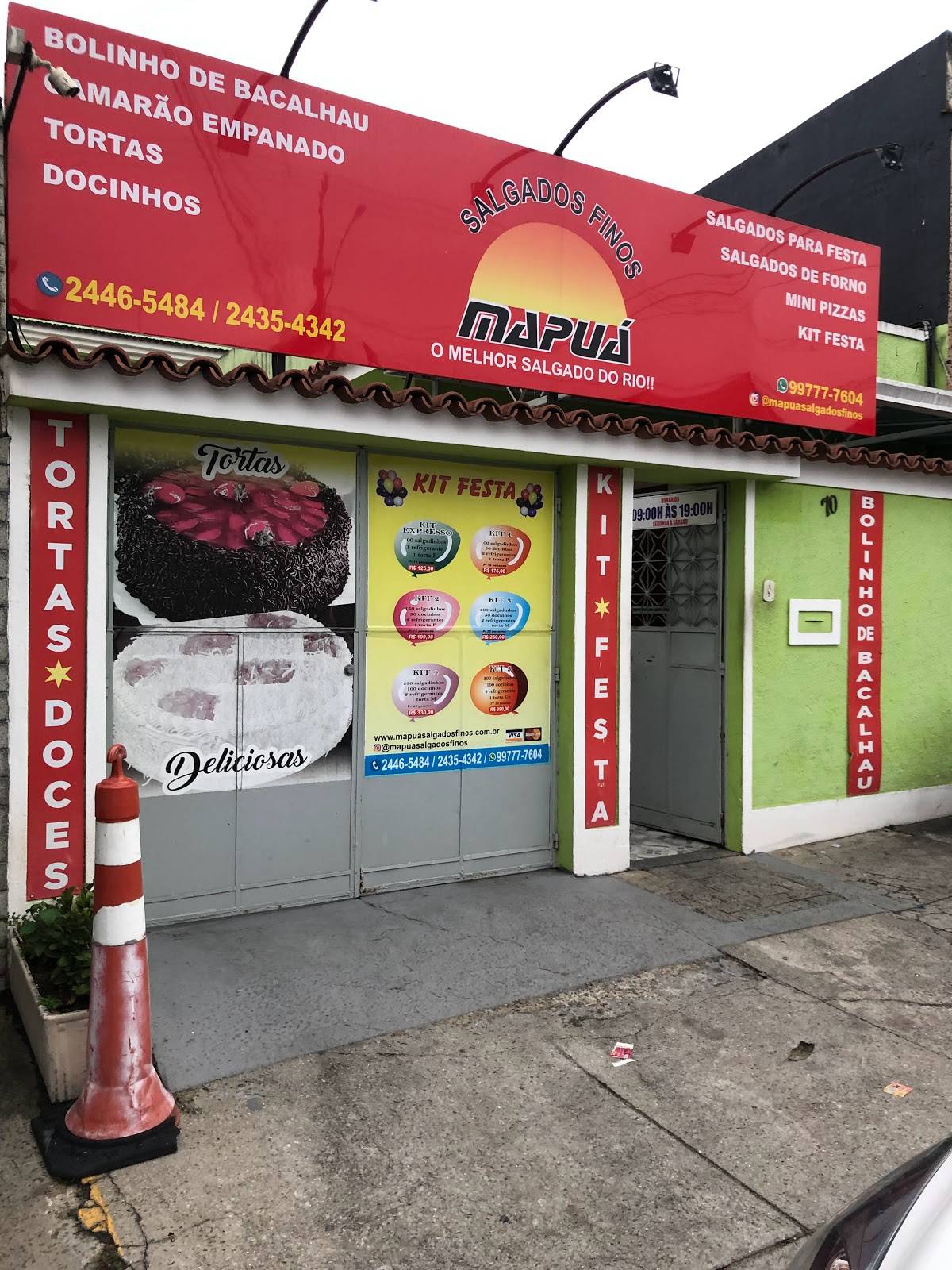 Mapuá salgados Finos cardápio