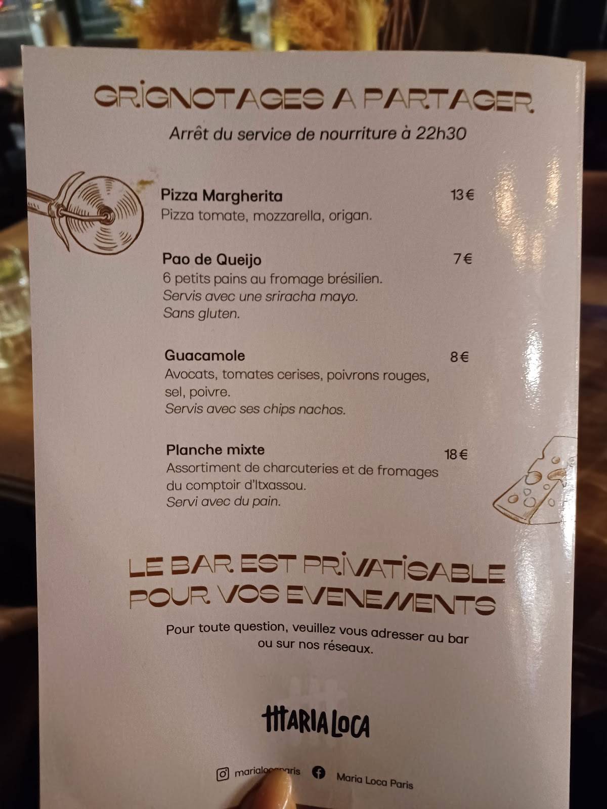 Menu de Lennon Bastille