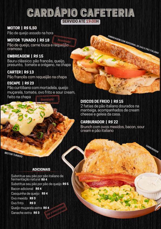 Mott Oficina Café cardápio