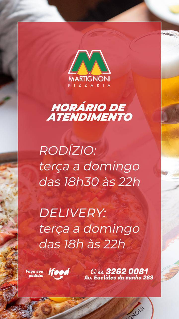 Martignoni Maringá cardápio