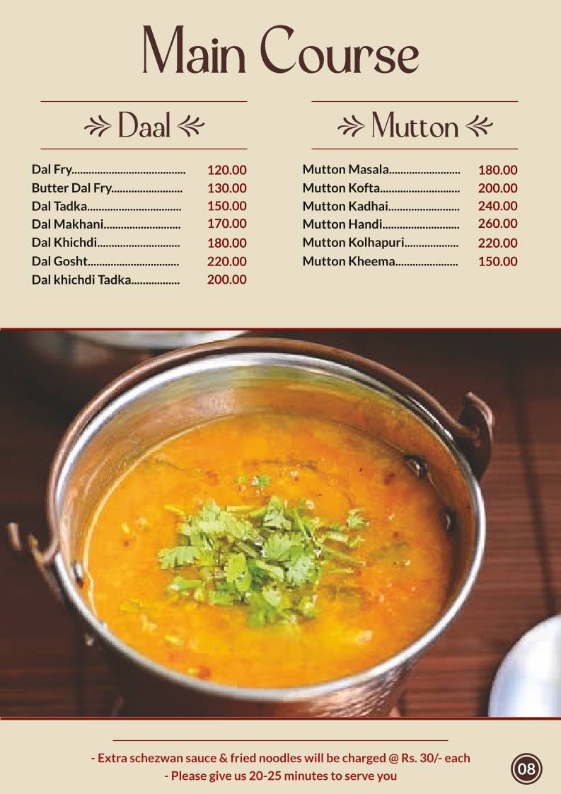 HAKIMI menu