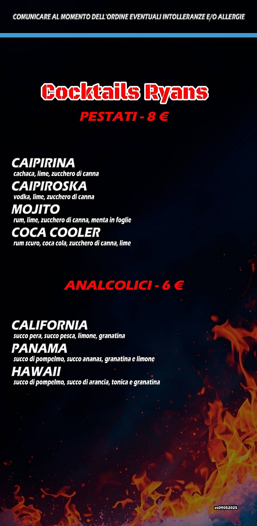 Menu di Mc Ryan's (Grill&Music - Risto Pub) 