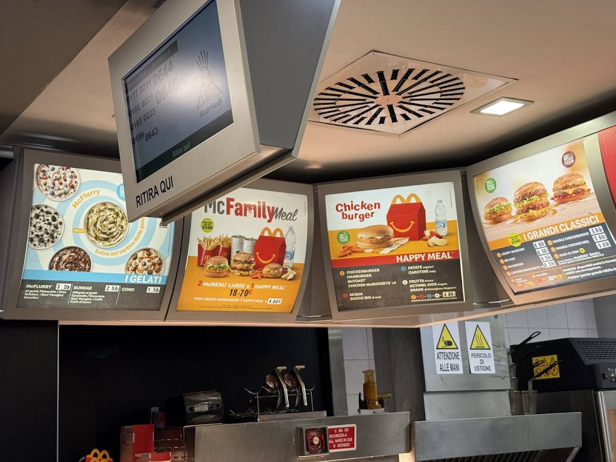 Menu di McDonald's Roma Trionfale 