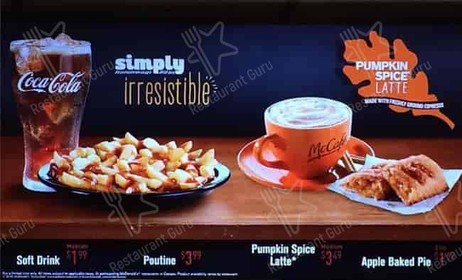 Menu de McDonald's