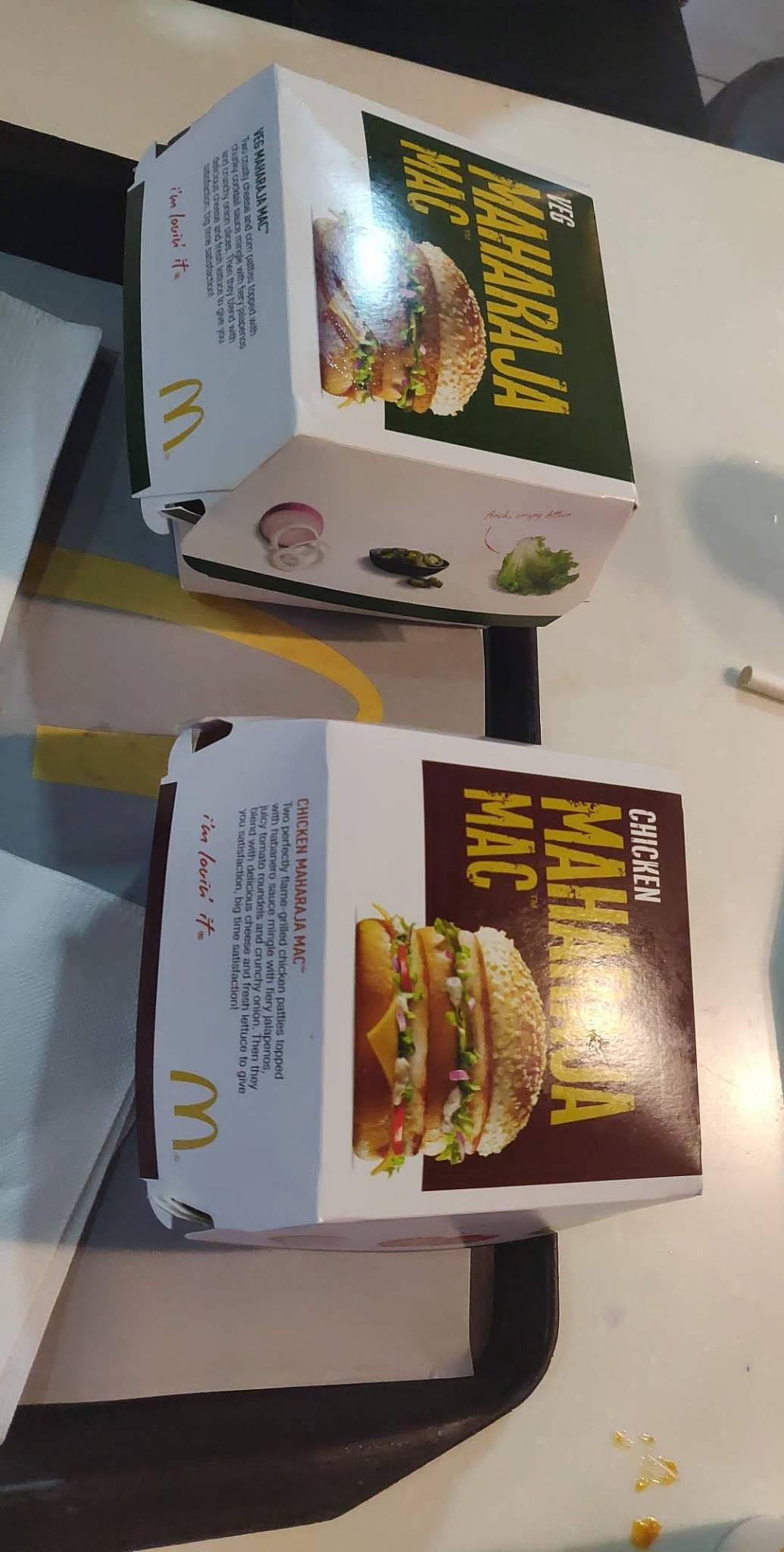 McDonald's menu