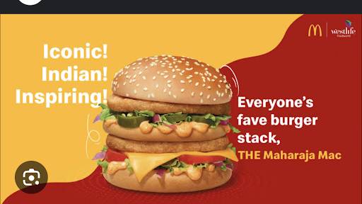 McDonald's menu