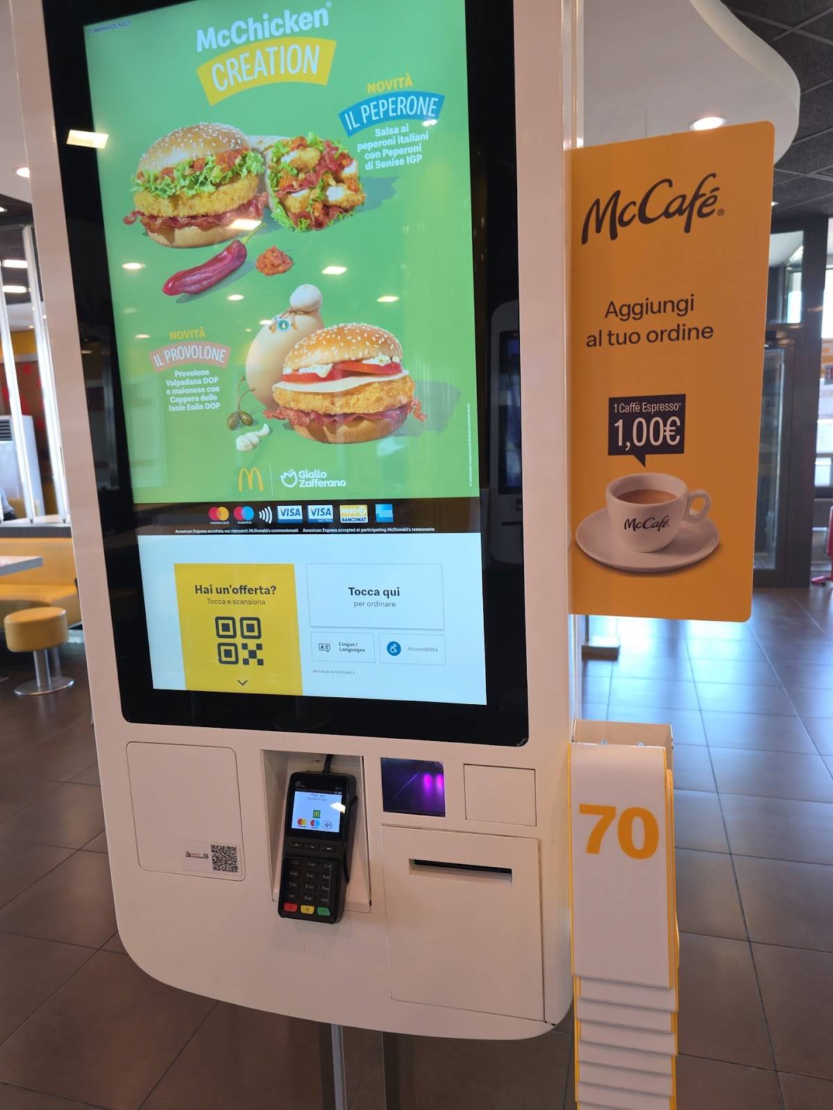 Menu di McDonald's Lainate 