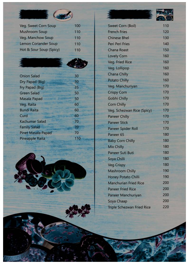 Mehfil Restro Rajim menu