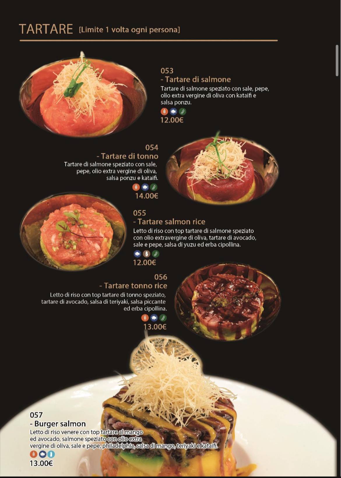 Menu di MITO SUSHI RESTAURANT 