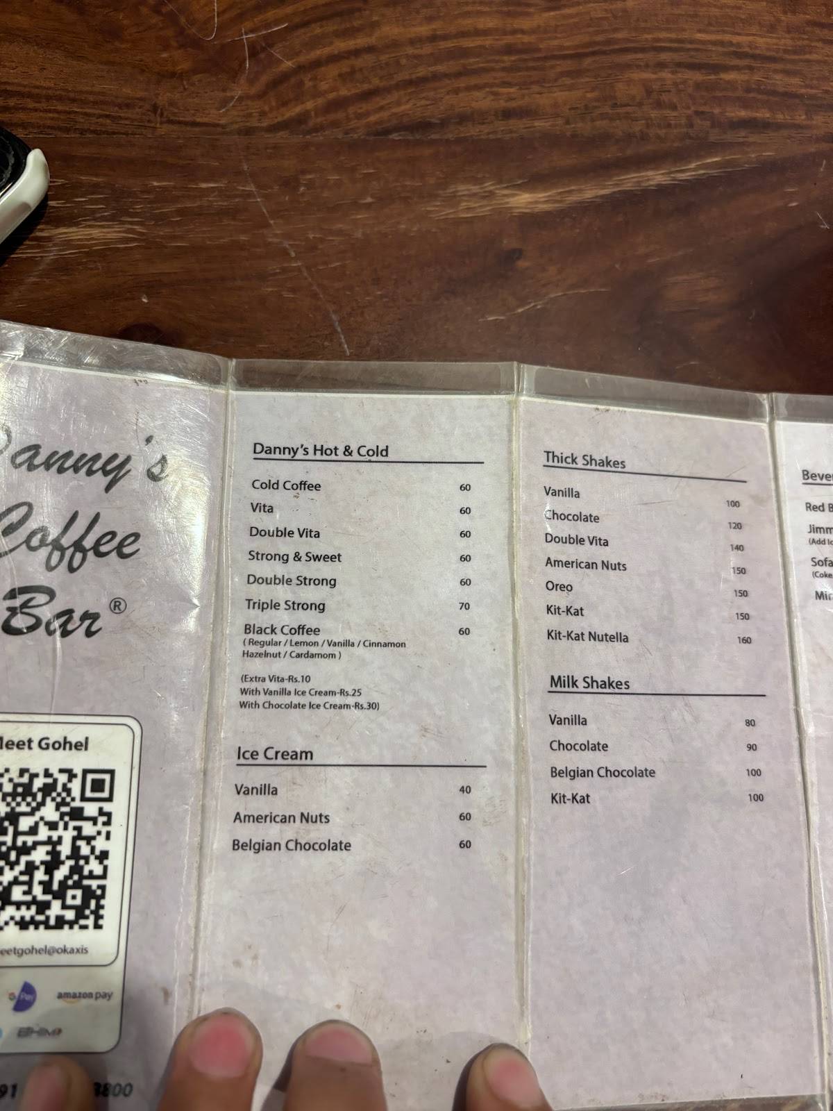 Meraki Cafe - Danny’s Coffee Bar menu