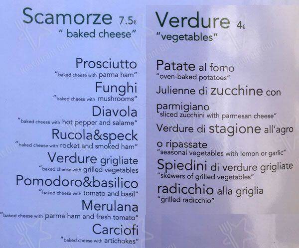 Menu di Merulana Cafè 