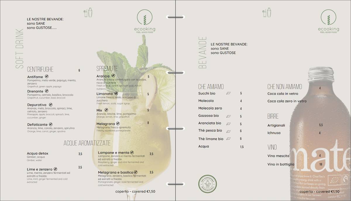 Menu di Ecooking World 