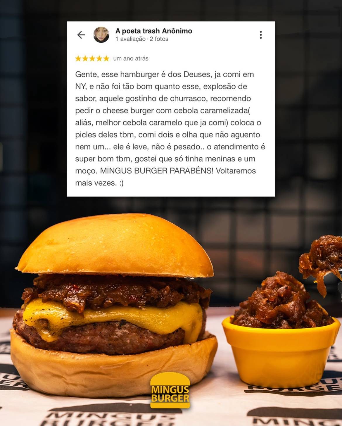 Mingus Burger cardápio