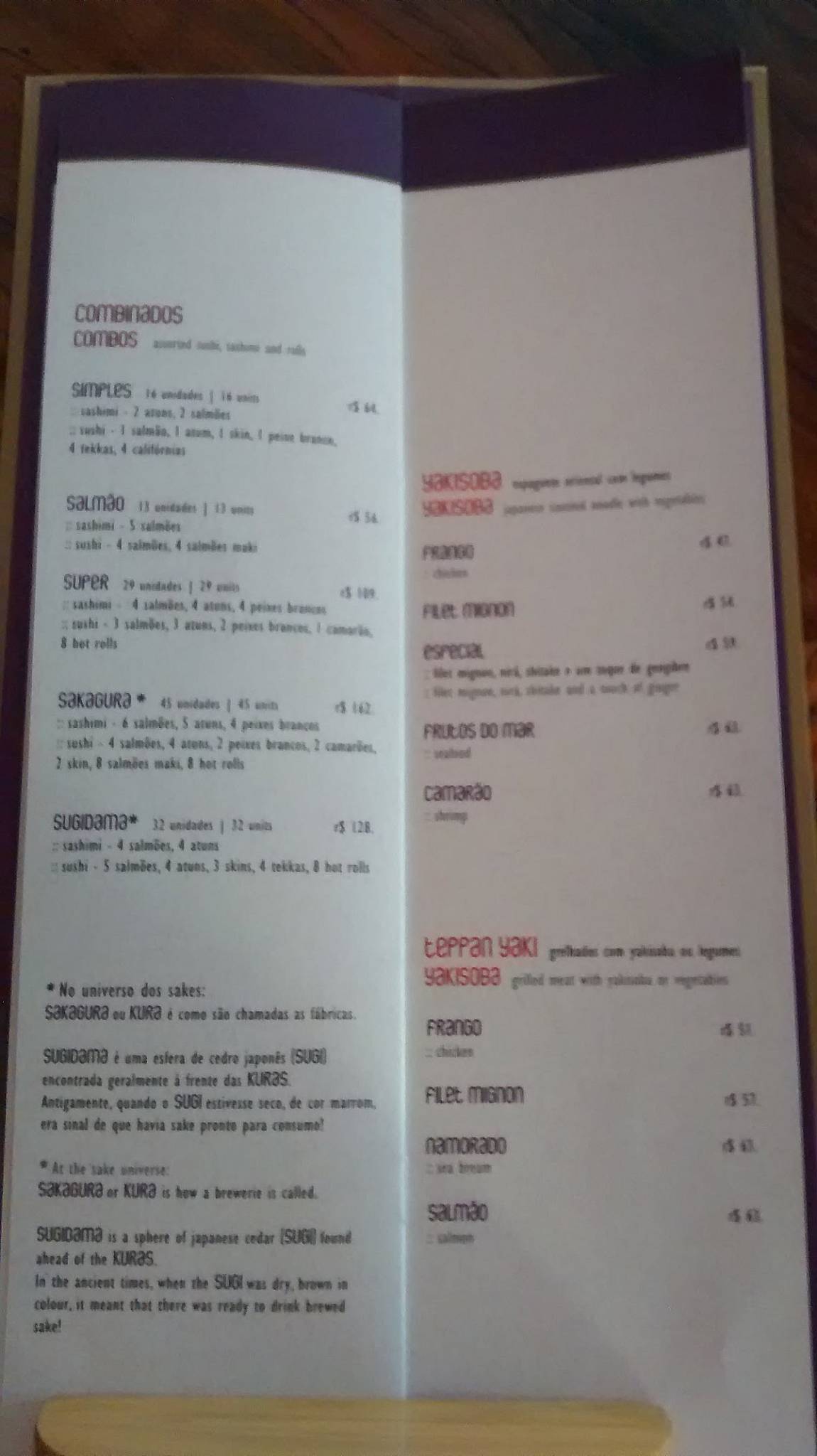 Minimok sushibar Leblon cardápio